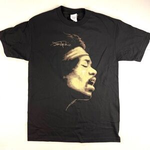 Jimi Hendrix Black Short Sleeve Tee Casual Comfort Medium New